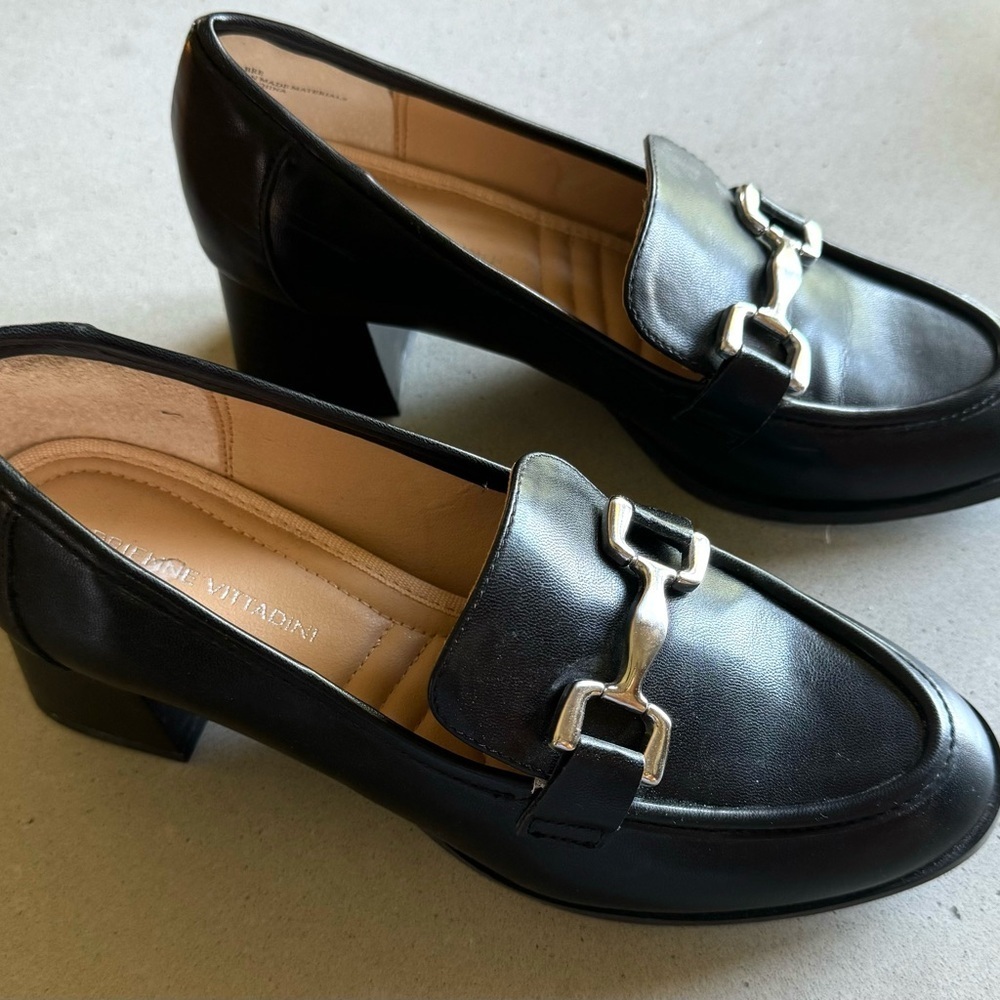 SALE: Adrienne Vittadini black block style women’s shoes. (SW-13) - Picture 3 of 4